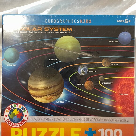 NIB Childrens 100 Pc Jigsaw Puzzle The Solar System Boy or Girl Steam Science - Picture 16 of 16